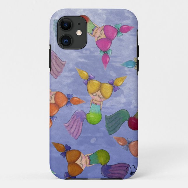 Capa Para iPhone Da Case-Mate Colagem de Sereias (Verso)