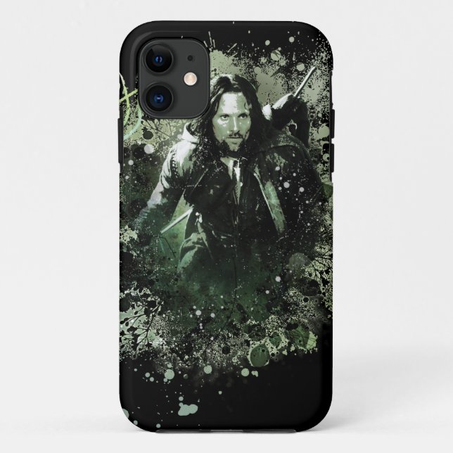 Capa Para iPhone Da Case-Mate Colagem de vetor Greenish Aragorn (Verso)