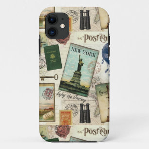 Capa Para iPhone Da Case-Mate colagem de viagens vintage moderna
