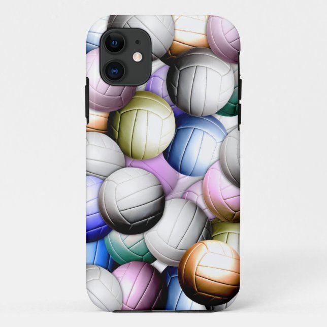 Capa Para iPhone Da Case-Mate Colagem do voleibol (Verso)