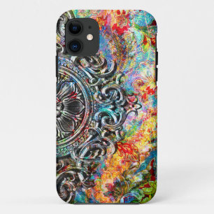 Capa Para iPhone Da Case-Mate Colagem Floral Colorida Rustic Vintage
