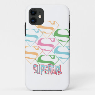 Capa Para iPhone Da Case-Mate Colagem Pastel do logotipo de Supergirl