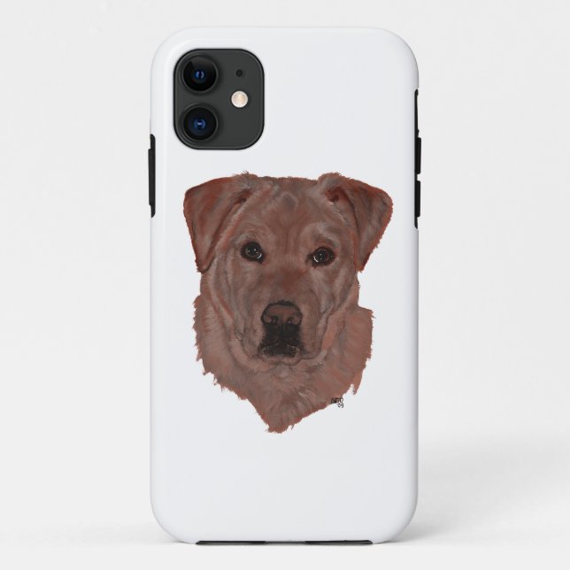 Capa Para iPhone Da Case-Mate Colcolate Brown Labrador Retriever (Verso)