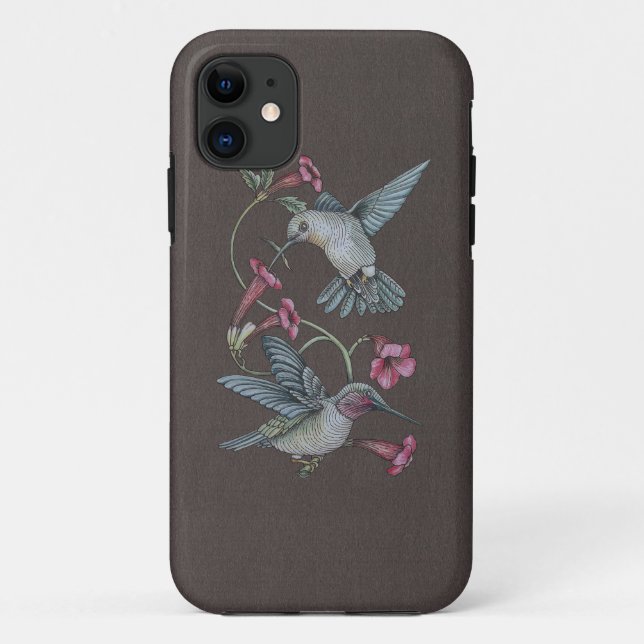 Capa Para iPhone Da Case-Mate Colibris & videira (Verso)