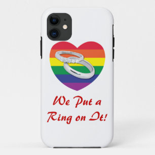 Capa Para iPhone Da Case-Mate Colocamos um anel no Gay Casamento