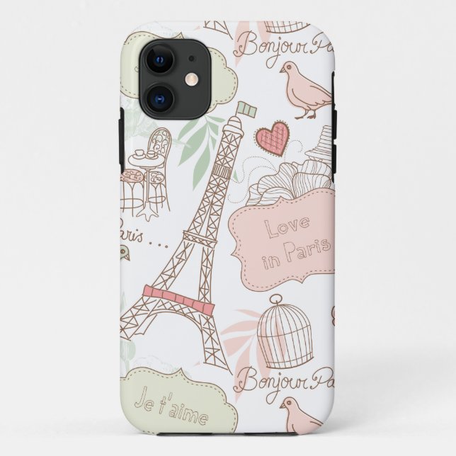 Capa Para iPhone Da Case-Mate Com amor de Paris (Verso)