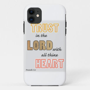 Capa Para iPhone Da Case-Mate confiança na escritura do Senhor provérbios
