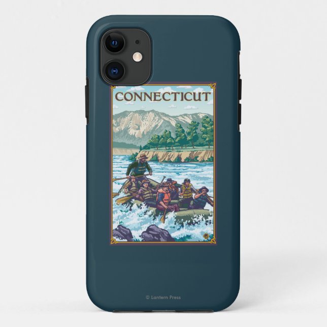 Capa Para iPhone Da Case-Mate ConnecticutRiver que transporta a cena (Verso)