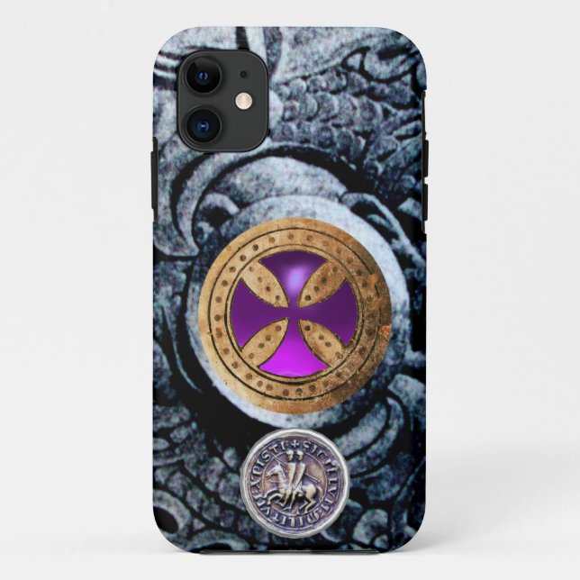 CAPA PARA iPhone DA Case-Mate CONSERVAÇÃO CRUZADA E SELO DO MODELO KNIGHTS (Verso)