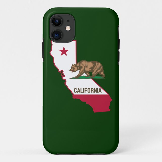 Capa Para iPhone Da Case-Mate Contorno da Califórnia e Sinalizador (Verso)