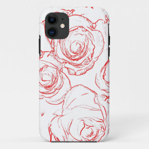 Capa Para iPhone Da Case-Mate Contornos do Rosa vermelha