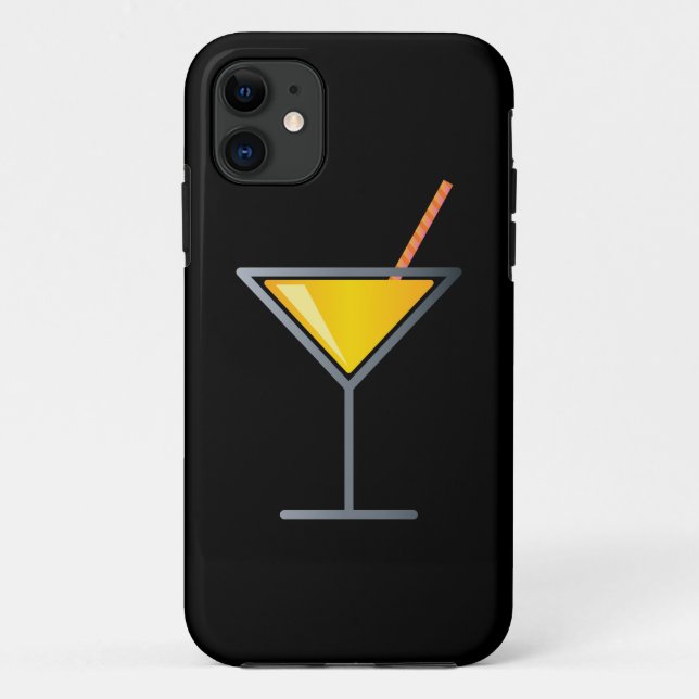 Capa Para iPhone Da Case-Mate Copo Amarelo Martini (Verso)