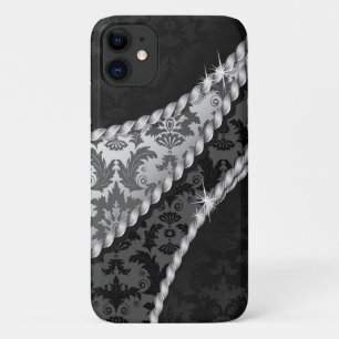 Capa Para iPhone Da Case-Mate Cor damasco, Cinza, Damasco, Damasco Francês