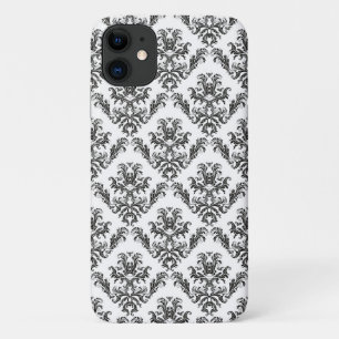 Capa Para iPhone Da Case-Mate Cor damasco, Damasco Francês, Preto e Branco