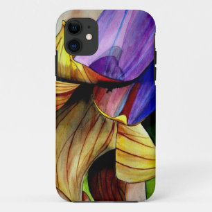 Capa Para iPhone Da Case-Mate Cor de água original da flor frítil roxa