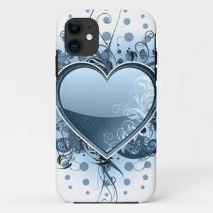 Capa Para iPhone Da Case-Mate Coração azul de Emo