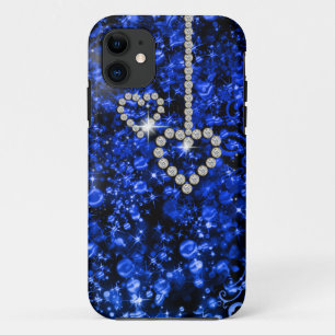 Capa Para iPhone Da Case-Mate Coração azul do diamante