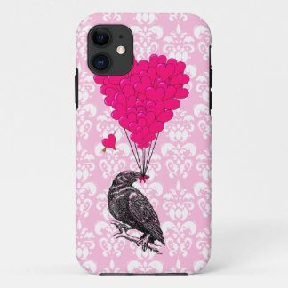 Capa Para iPhone Da Case-Mate Coração e coração no damasco rosa