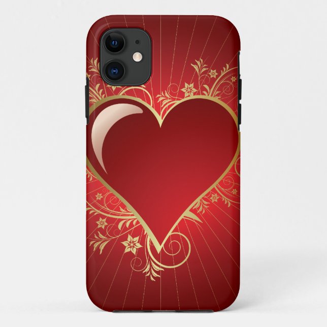 Capa Para iPhone Da Case-Mate Coração Vermelho (Verso)