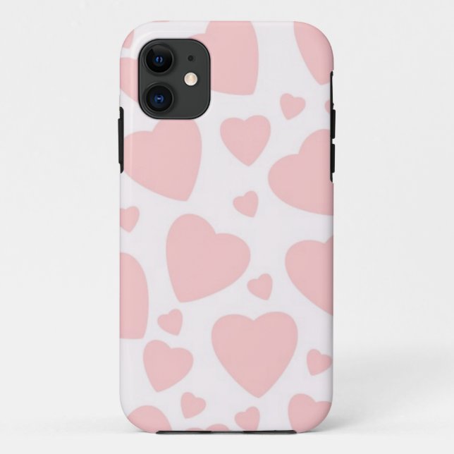 Capa Para iPhone Da Case-Mate Corações Rosa Pálidos (Verso)