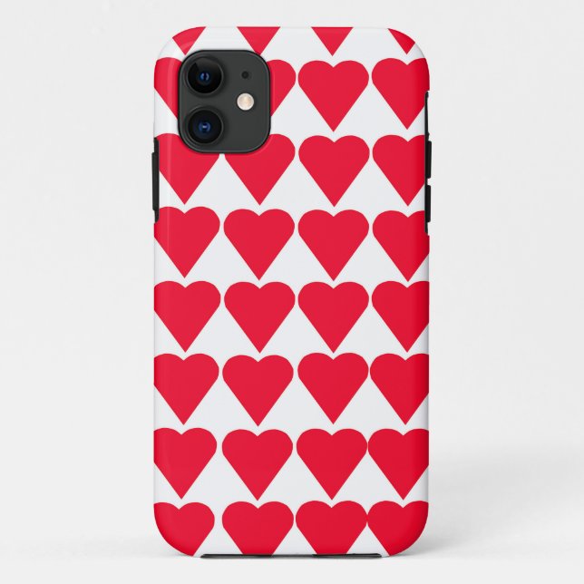 Capa Para iPhone Da Case-Mate Corações Vermelhos (Verso)