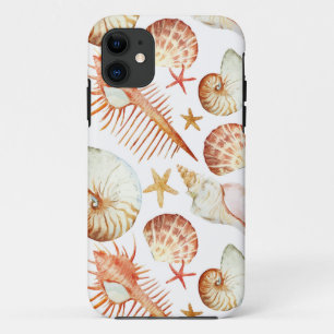 Capa Para iPhone Da Case-Mate Coral com escudos e teste padrão dos caranguejos