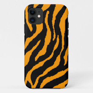 Capa Para iPhone Da Case-Mate Corey Tiger 80s Neon Tiger Stripes (Laranja)