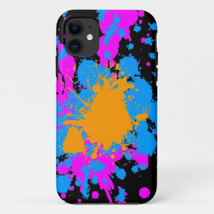 Capa Para iPhone Da Case-Mate Corey Tiger 80s Neon Tinta Salpicada