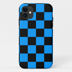 Capa Para iPhone Da Case-Mate Corey Tiger 80s Neon Xadrez (Azul)