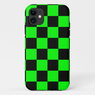 Capa Para iPhone Da Case-Mate Corey Tiger 80s Neon Xadrez (Verde)