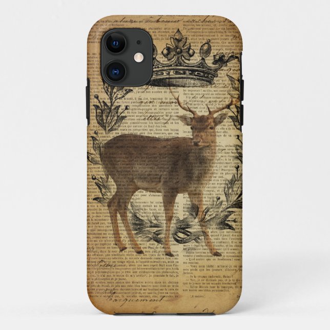 Capa Para iPhone Da Case-Mate Coroa russa borboleta-branca (Verso)