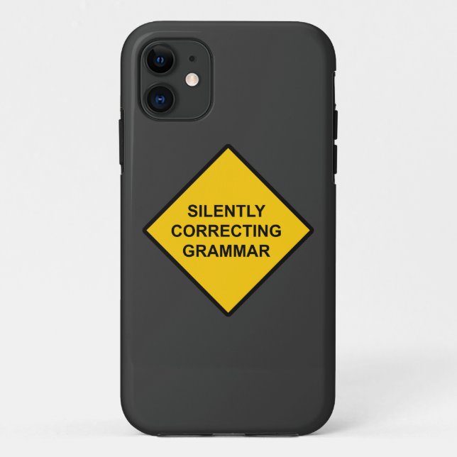 Capa Para iPhone Da Case-Mate Correção Silenciosa da Gramática (Verso)