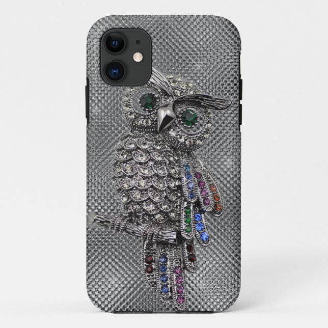Capa Para iPhone Da Case-Mate coruja bonito que bling (Verso)