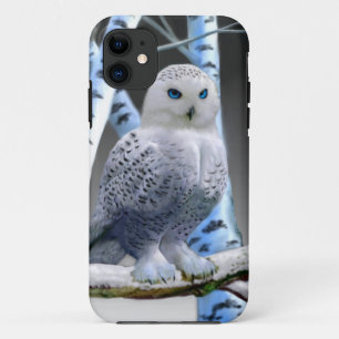Capa Para iPhone Da Case-Mate Coruja da Neve de Olhos Azuis