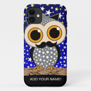 Capa Para iPhone Da Case-Mate coruja engraçada do bigode