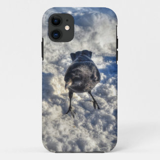 Capa Para iPhone Da Case-Mate Corvo Negro em Foto de Neve