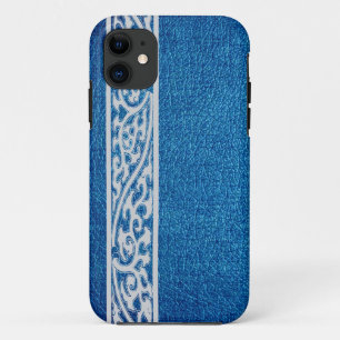 Capa Para iPhone Da Case-Mate Couro Azul Moderno