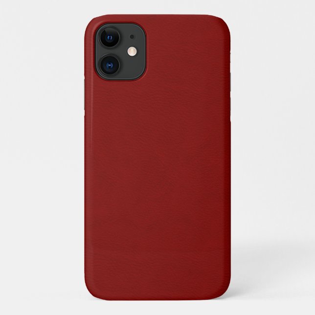 Capa Para iPhone Da Case-Mate Couro do vermelho do falso (Verso)