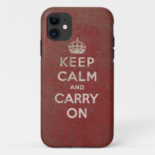 Capa Para iPhone Da Case-Mate Couro do vermelho do vintage