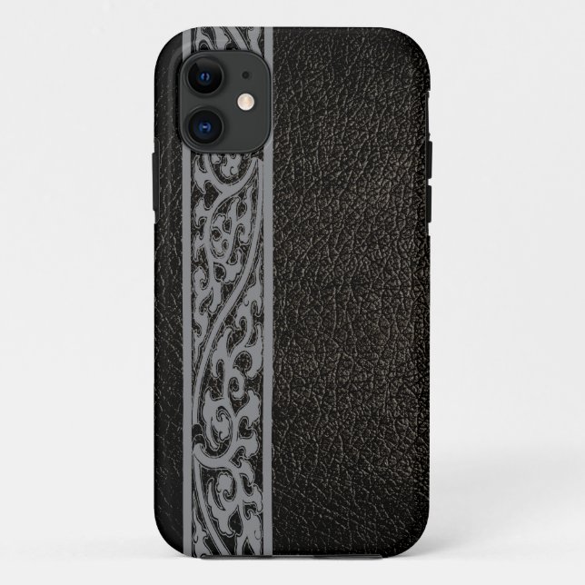 Capa Para iPhone Da Case-Mate Couro Preto (Verso)