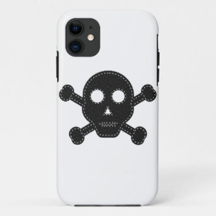 Capa Para iPhone Da Case-Mate Crânio de Feltro Preto