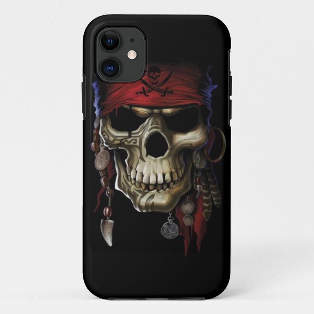Capa Para iPhone Da Case-Mate Crânio do pirata (Verso)
