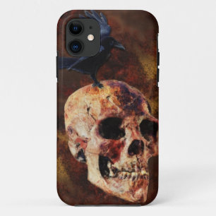 Capa Para iPhone Da Case-Mate Crânio e Corvo Gótico assustador - Horror de Hallo