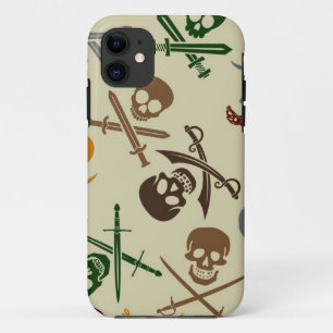 Capa Para iPhone Da Case-Mate Crânios do pirata com espadas cruzadas