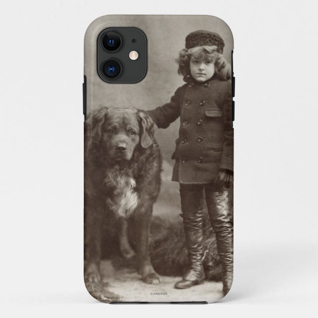 Capa Para iPhone Da Case-Mate Criança com cão, C1885 (Verso)