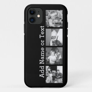 Capa Para iPhone Da Case-Mate Criar uma colagem com 4 fotos - preto de Instagram