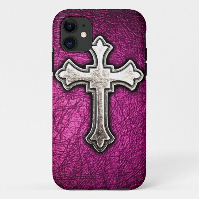 Capa Para iPhone Da Case-Mate Cruz cor-de-rosa (Verso)