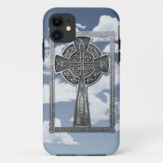 Capa Para iPhone Da Case-Mate Cruz gasta do metal (Verso)