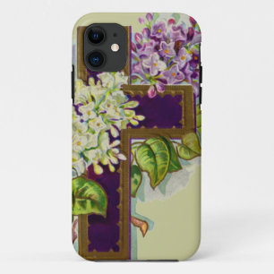 Capa Para iPhone Da Case-Mate Cruz roxa com flores