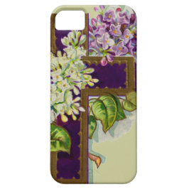 Capa Para iPhone Da Case-Mate Cruz roxa com flores